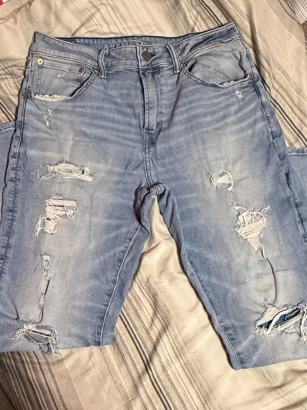 American Eagle Men’s Slim Fit 34x32 Distressed Jeans
